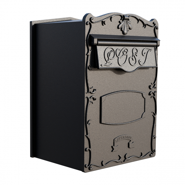 Letterbox in Textured Black